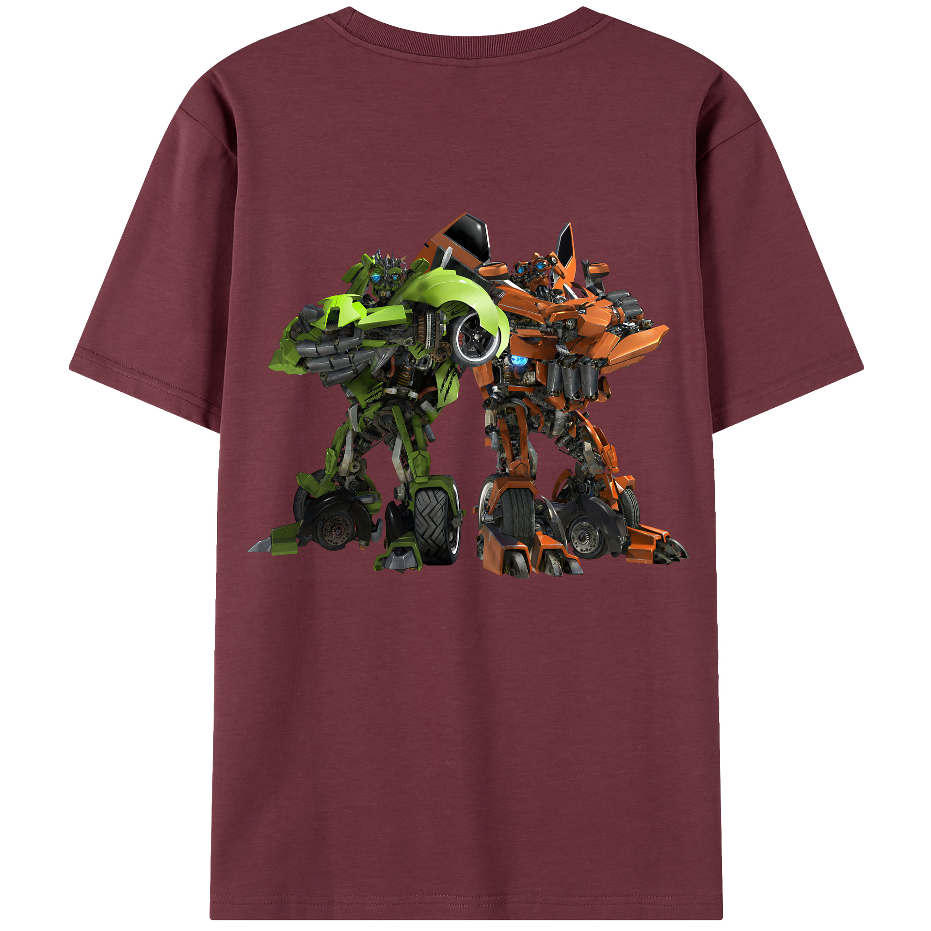（画像用） Transformers トランスフォーマー 綿100％半袖Tシャツ（背面プリント）